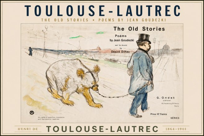 Toulouse-Lautrec Les Vieilles Histoires II No5 - Juliste