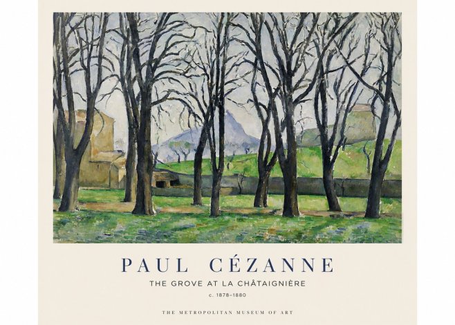 Paul Cézanne The Grove at La Châtaignière No1 - Juliste