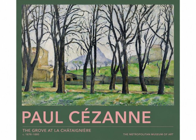Paul Cézanne The Grove at La Châtaignière No2 - Juliste