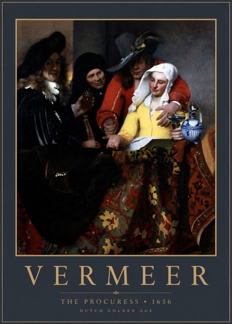 Vermeer The Procuress No2 - Juliste