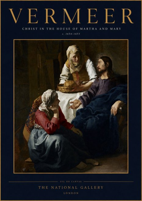 Vermeer Christ in the House of Martha and Mary No2 - Juliste