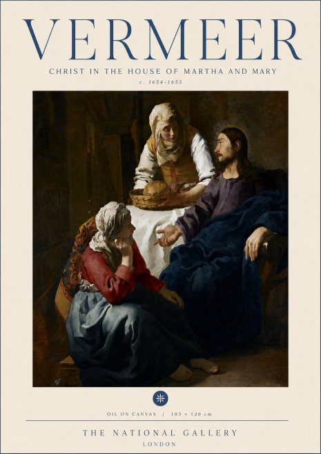 Vermeer Christ in the House of Martha and Mary No6 - Juliste