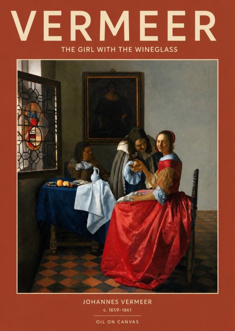 Vermeer The Girl with the Wineglass No3 - Juliste