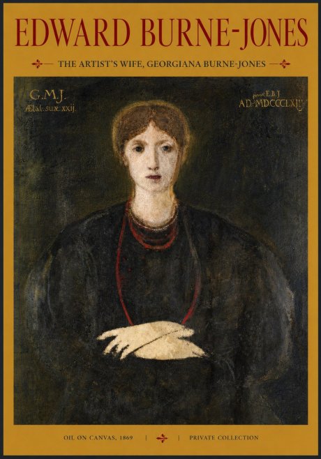 Edward Burne-Jones The Artist's Wife, Georgiana Burne-jones No3 - Juliste