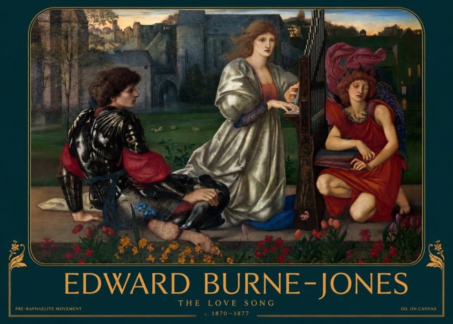Edward Burne-Jones The Love Song No2 - Juliste