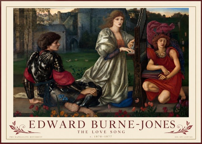 Edward Burne-Jones The Love Song No3 - Juliste