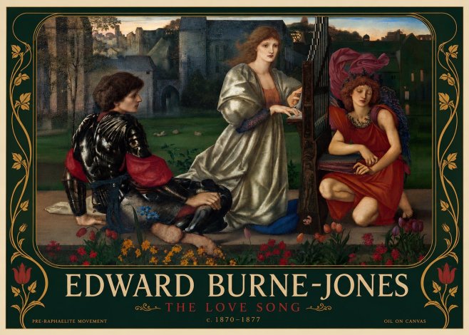 Edward Burne-Jones The Love Song No5 - Juliste