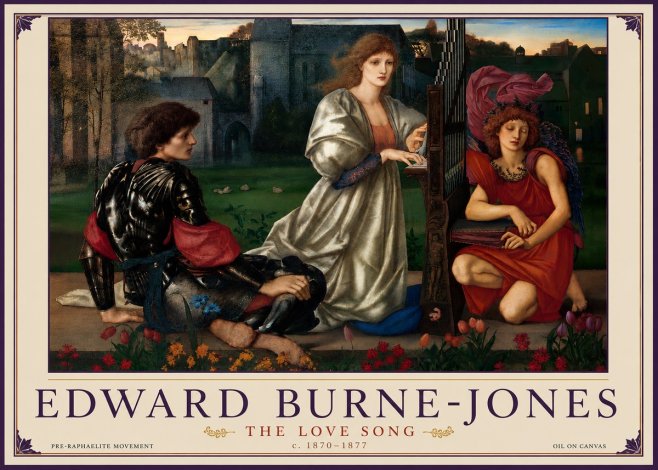 Edward Burne-Jones The Love Song No6 - Juliste