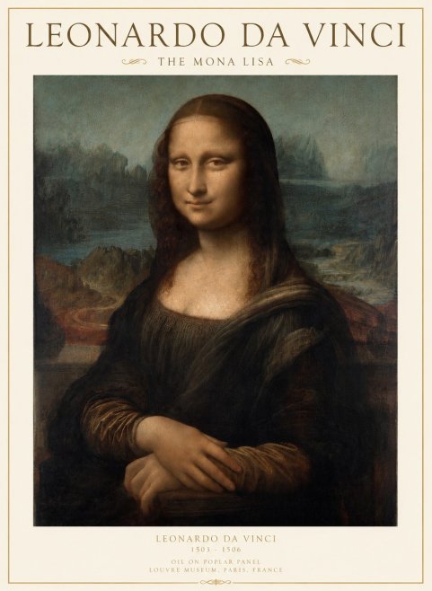 Leonardo da Vinci The Mona Lisa No1 - Juliste