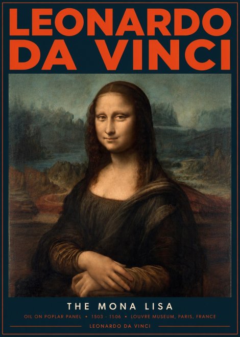 Leonardo da Vinci The Mona Lisa No2 - Juliste