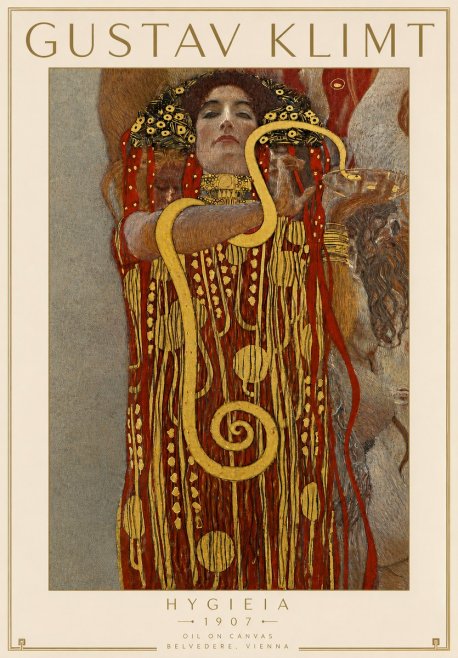 Klimt Hygeia No4 - Juliste