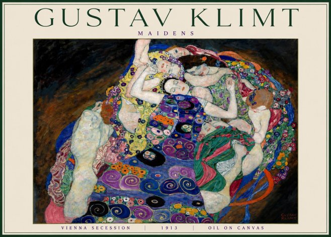 Klimt Maidens No4 - Juliste