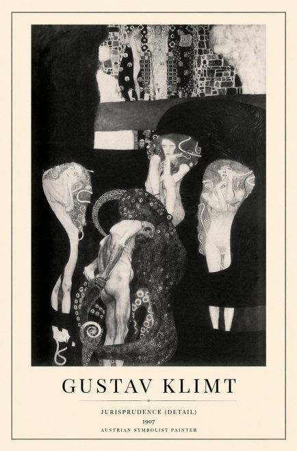 Klimt Jurisprudence (Detail) No1 - Juliste