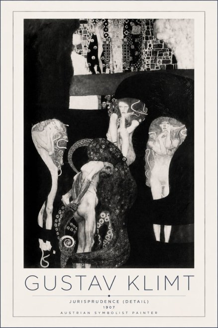 Klimt Jurisprudence (Detail) No3 - Juliste