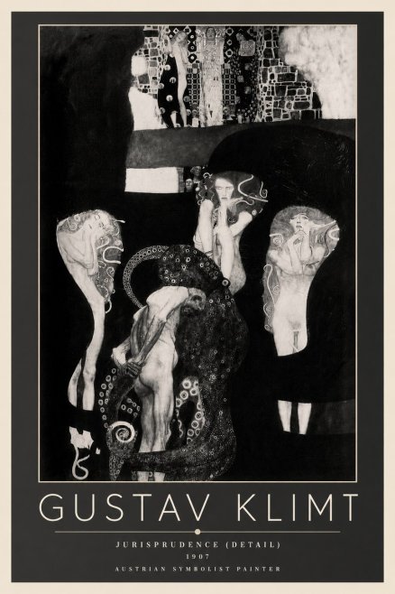 Klimt Jurisprudence (Detail) No5 - Juliste