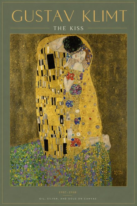 Klimt The Kiss No4 - Juliste