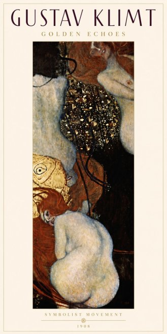 Klimt Golden Echoes No4 - Juliste