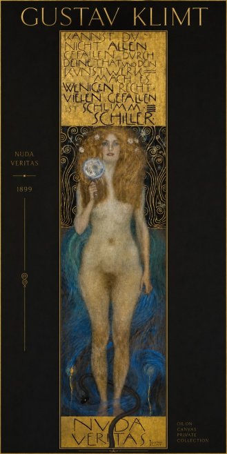 Klimt Nuda Veritas No4 - Juliste