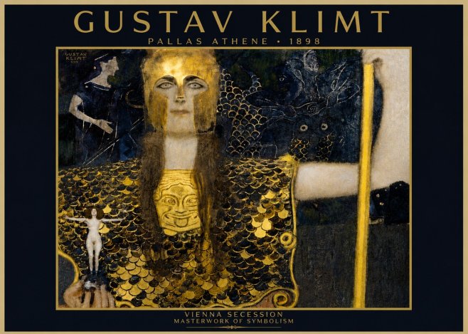 Klimt Pallas Athene No4 - Juliste
