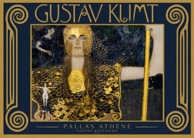 Klimt Pallas Athene No5 - Juliste