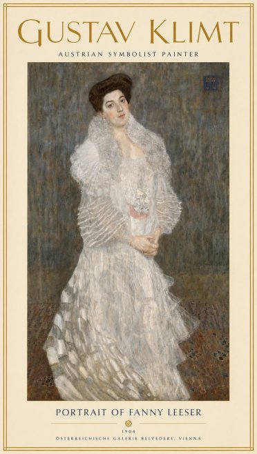 Klimt Portrait of Fanny Leeser No4 - Juliste