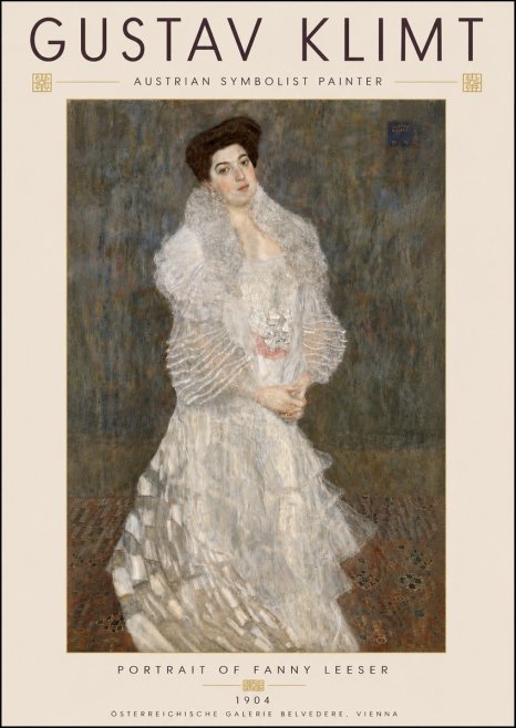 Klimt Portrait of Fanny Leeser No6 - Juliste