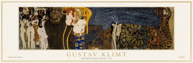 Klimt Beethoven Frieze (Detail) No1 - Juliste