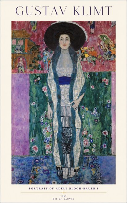 Klimt Portrait of Adele Bloch-bauer I No1 - Juliste