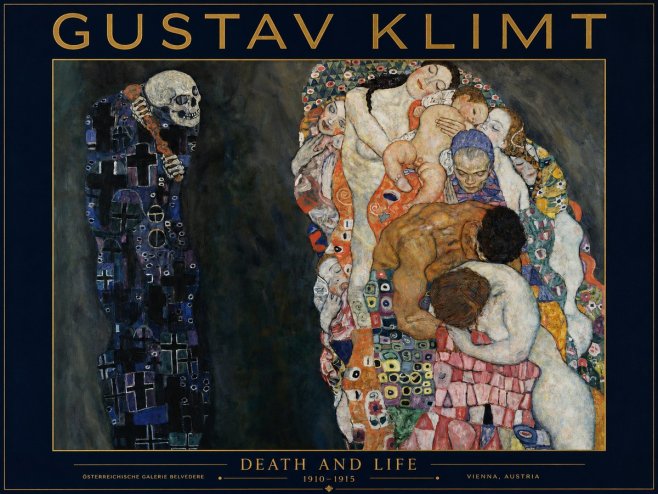 Klimt Death and Life No2 - Juliste