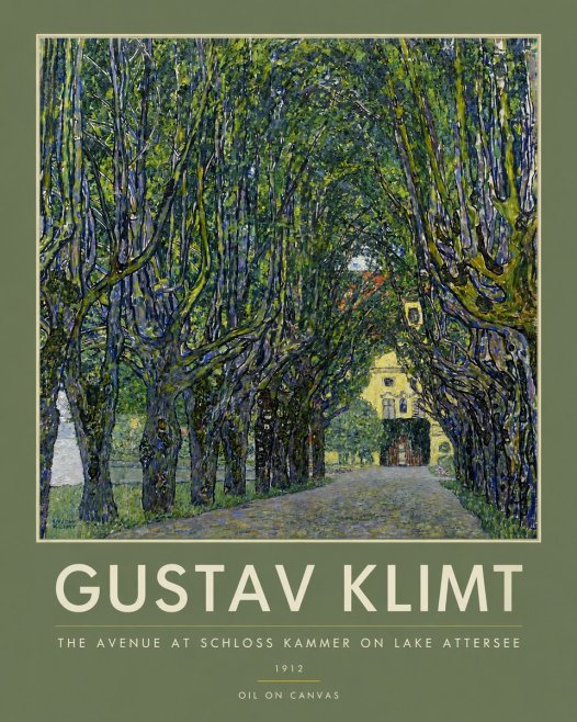 Klimt The Avenue at Schloss Kammer on Lake Attersee No3 - Juliste