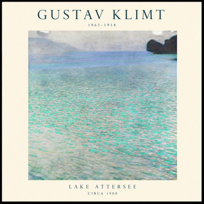 Klimt Lake Attersee No1 - Juliste