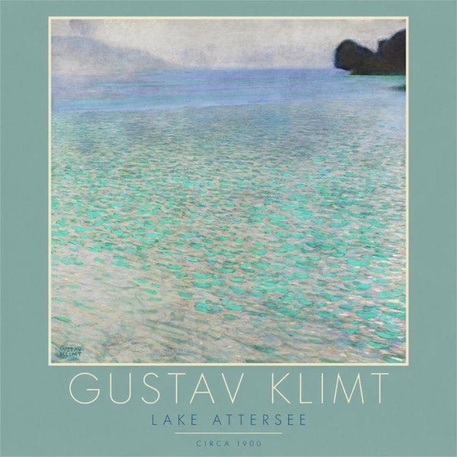 Klimt Lake Attersee No2 - Juliste