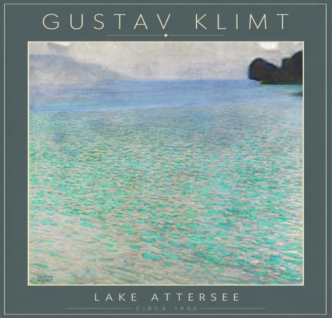 Klimt Lake Attersee No4 - Juliste