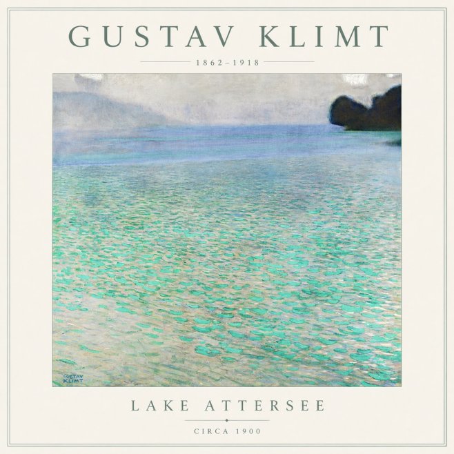 Klimt Lake Attersee No6 - Juliste