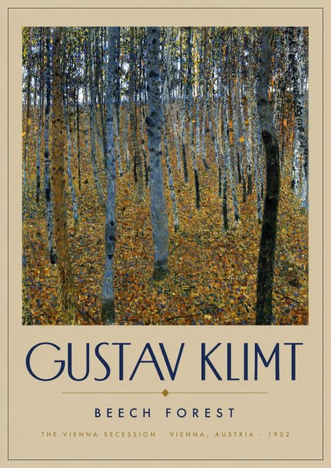 Klimt Beech Forest No2 - Juliste