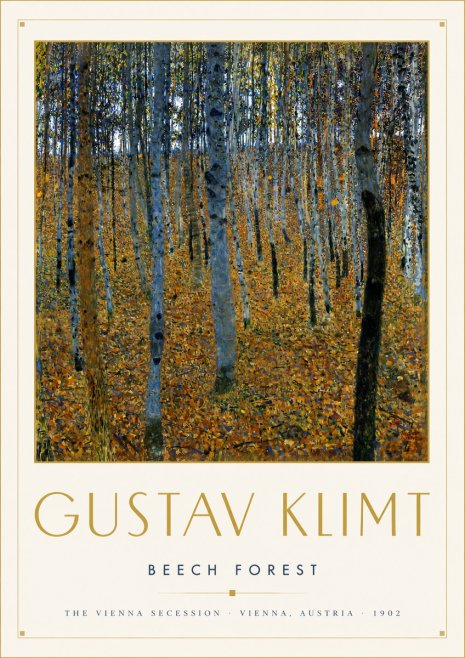 Klimt Beech Forest No4 - Juliste