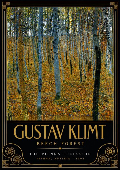 Klimt Beech Forest No5 - Juliste
