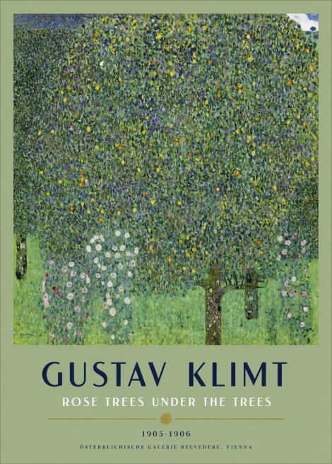 Klimt Rose Trees Under the Trees No2 - Juliste