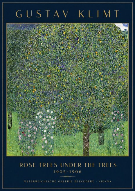 Klimt Rose Trees Under the Trees No3 - Juliste