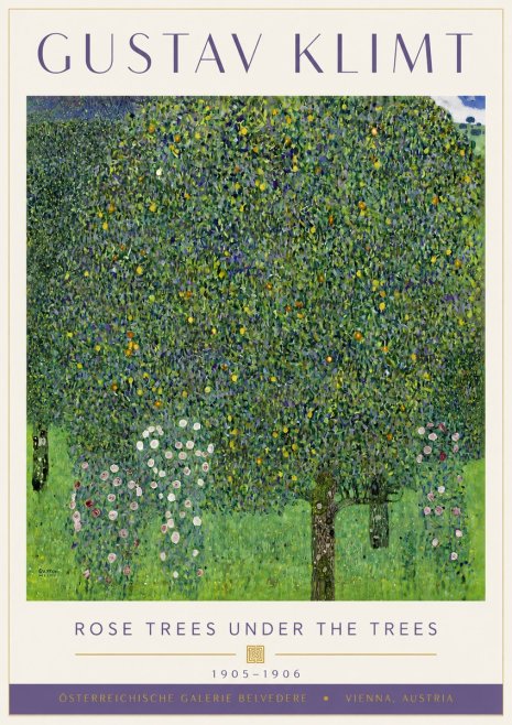 Klimt Rose Trees Under the Trees No6 - Juliste