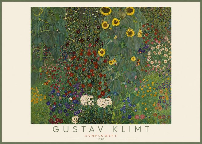 Klimt Sunflowers No2 - Juliste