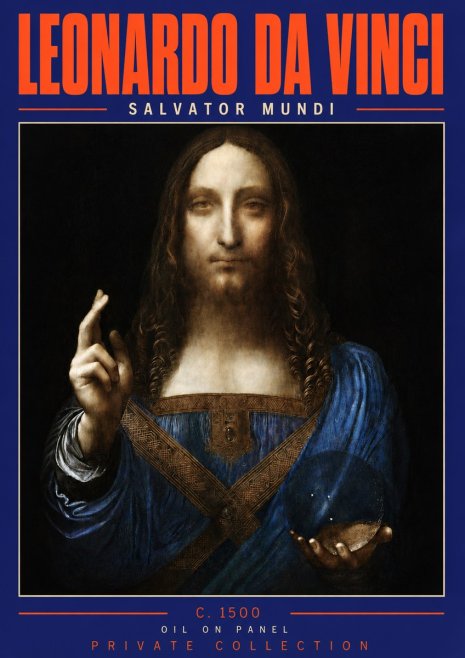 Leonardo da Vinci Salvator Mundi No4 - Juliste