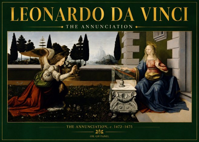 Leonardo da Vinci The Annunciation No5 - Juliste