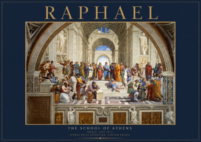 Raphael The School of Athens No2 - Juliste