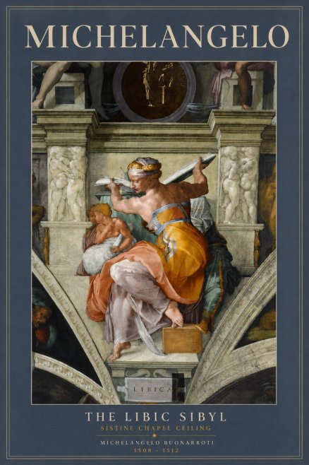 Michelangelo The Libic Sibyl No3 - Juliste