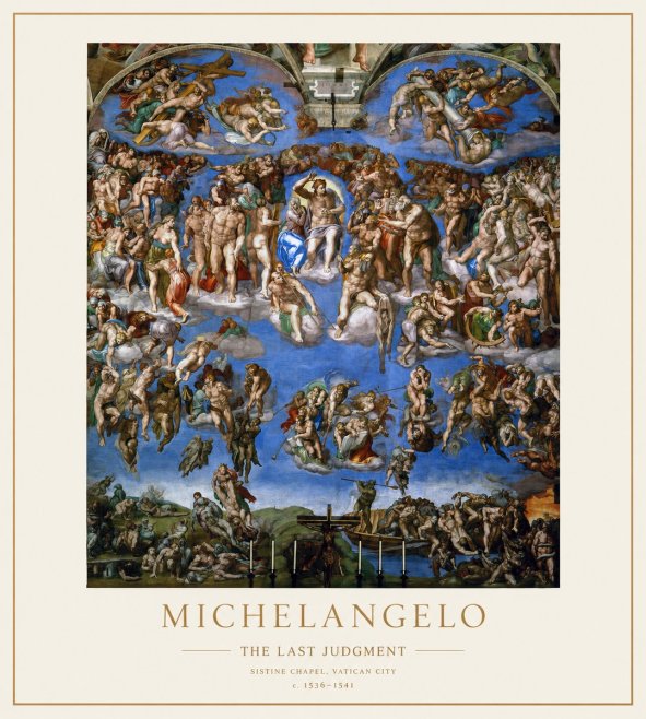 Michelangelo The Last Judgment No1 - Juliste