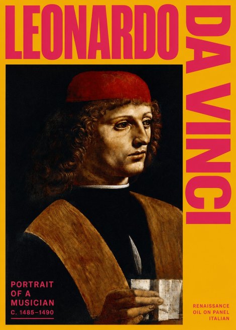 Leonardo da Vinci Portrait of a Musician No2 - Juliste
