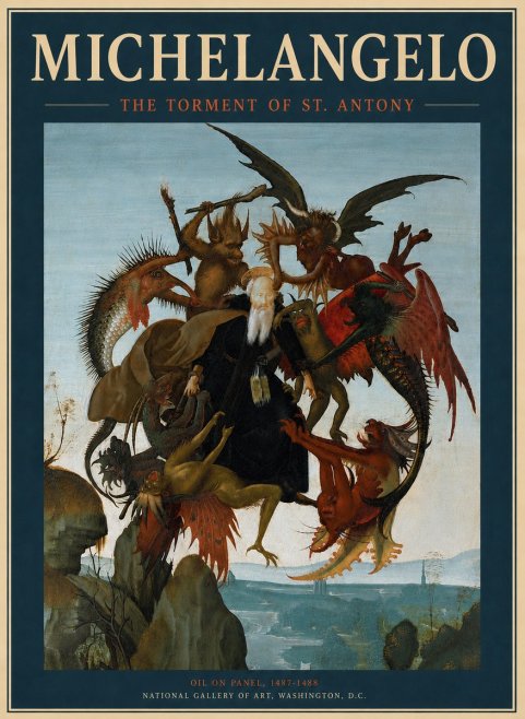 Michelangelo The Torment of St. Antony No6 - Juliste