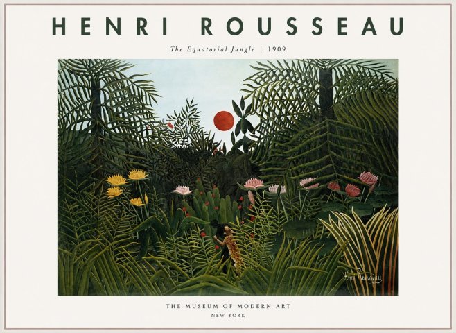 Rousseau The Equatorial Jungle III No1 - Juliste