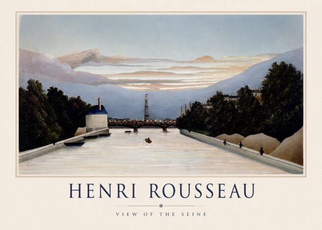 Rousseau View of the Seine No1 - Juliste